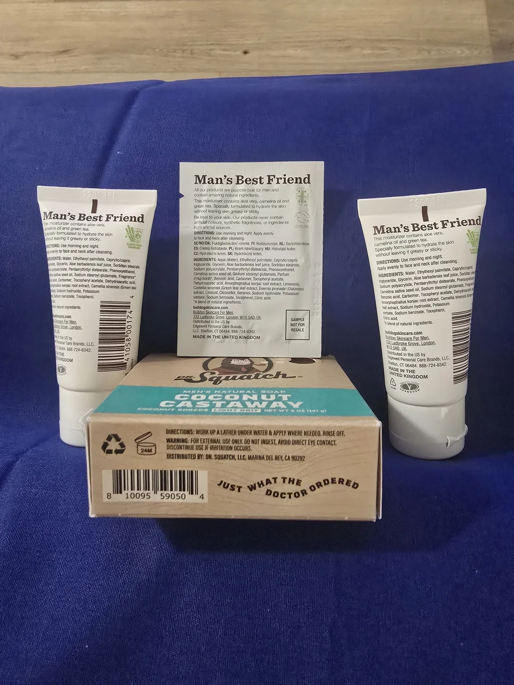 Bulldog Original Moisturizer for Men And Bar Soap.